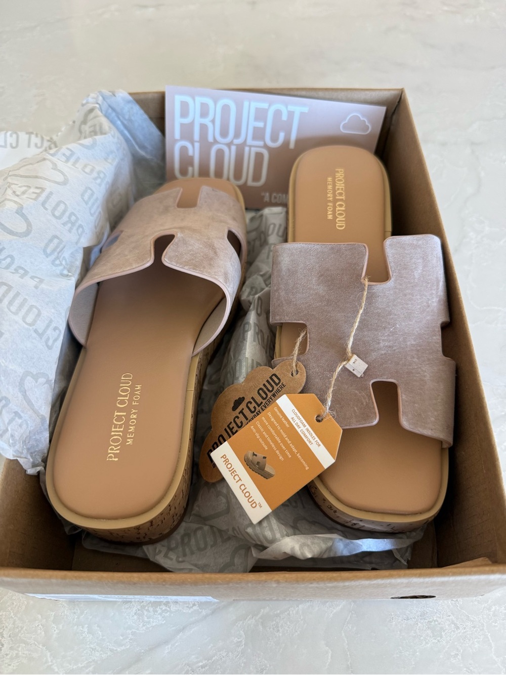 PROJECT CLOUD (MILA) LEATHER WEDGE PLATFORM SANDAL size 6.5 - Picture 4 of 9